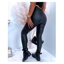 Fashion PU Tight Pure Color Women's Pants  Fashion PU Tight Pure Color Women's Pants