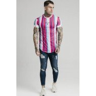  Summer Fashion Striped Contrast Color Men's T-Shirt