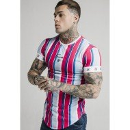  Summer Fashion Striped Contrast Color Men's T-Shirt