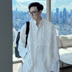  Versatile Casual Solid Color Long Sleeve Shirts