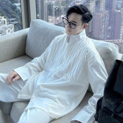  Versatile Casual Solid Color Long Sleeve Shirts