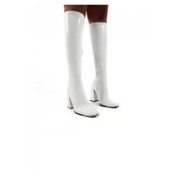 PU Solid Zipper Chunky High Boots PU Solid Zipper Chunky High Boots