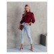  2024 Pure Color Lace Women's Long Sleeve Top