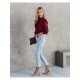  2024 Pure Color Lace Women's Long Sleeve Top