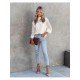  2024 Pure Color Lace Women's Long Sleeve Top
