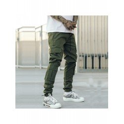  Casual Pure Color Work Trousers For Men