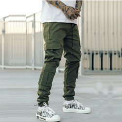  Casual Pure Color Work Trousers For Men