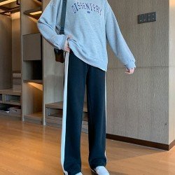 Jogger Black Loose Long Pants For Women