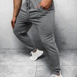  Casual Pure Color Long Pants For Men