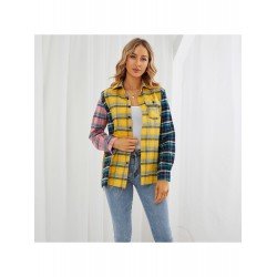 Fashion Casual Plaid Women's Long Sleeve Shirts  Fashion Casual Plaid Women's Long Sleeve Shirts