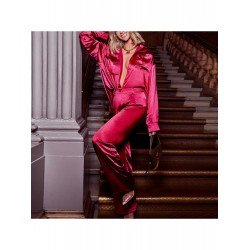 Pure Color Satin Women's Trouser Sets  Pure Color Satin Women's Trouser Sets