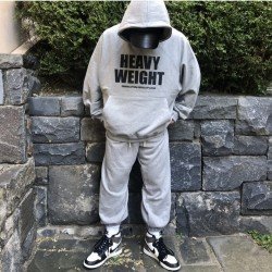  Loose Casual Letter Hooded Men's Sweater