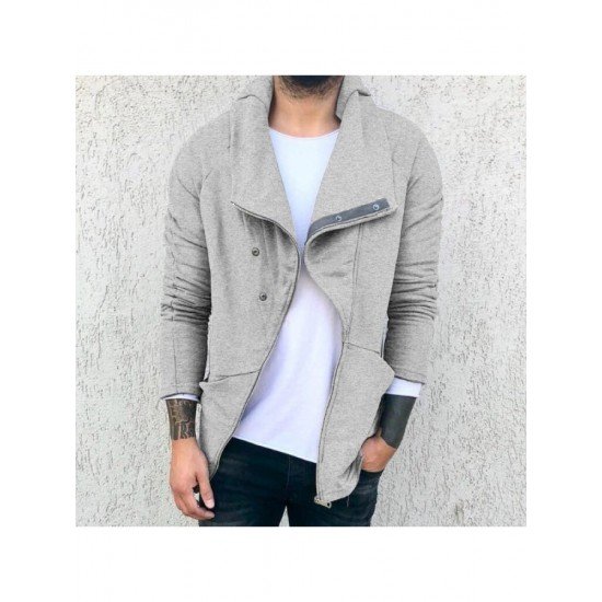 2024 Pure Color Zipper Men's Casual Sweater