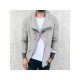  2024 Pure Color Zipper Men's Casual Sweater
