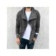  2024 Pure Color Zipper Men's Casual Sweater