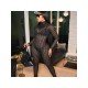  2024 Fall Mock Neck See-through Women's Jumpsuit