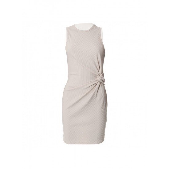 Casual Crew Neck Sleeveless Short Dress