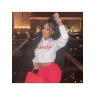  2024 Autumn Hooded Printing Women's Sweater