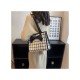 Zebra Stripes Grid Bow School Tote Bags