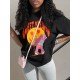 Face Smile Broken Bear Graphic T Shirts For Women