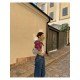  2024 Fall Colorblock Women's Short Knit Cardigan