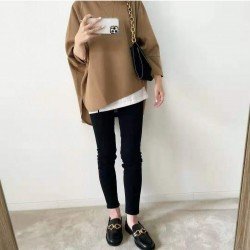  2024 Early Fall Round Neck Irregular Top