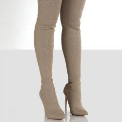 Stylish Solid Over The Knee Stiletto High Boots