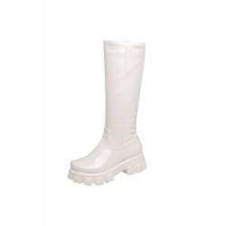 Ladies Black Solid Platform Mid Calf Boots Ladies Black Solid Platform Mid Calf Boots