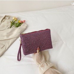  Pure Color Handheld Bag For Women