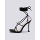  2024 Foreign PU Bandage Square Toe Women's Heels