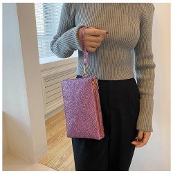  Pure Color Handheld Bag For Women