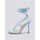  2024 Foreign PU Bandage Square Toe Women's Heels