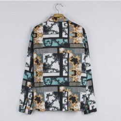  Personalized Casual Printing Men's Long Sleeve Shirts