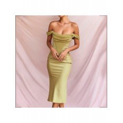 Sexy Satin Off Shoulder Backless Dress  Sexy Satin Off Shoulder Backless Dress