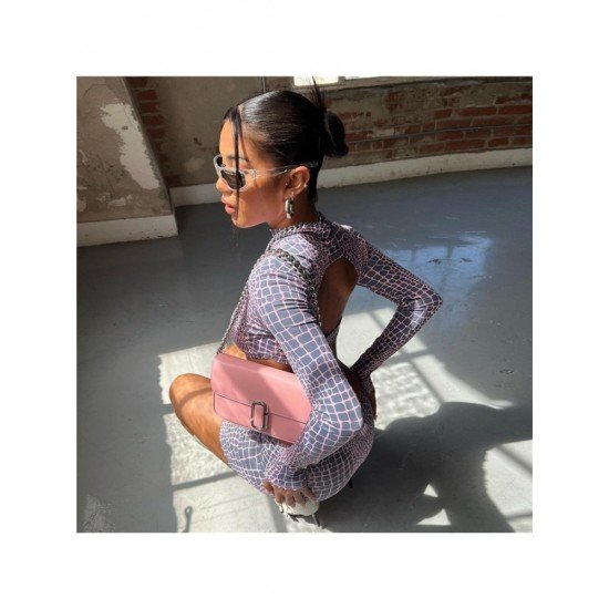  2024 Backless Crop Top And Hip Skirt Set