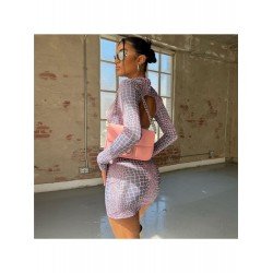 2024 Backless Crop Top And Hip Skirt Set  2024 Backless Crop Top And Hip Skirt Set