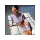  2024 Backless Crop Top And Hip Skirt Set