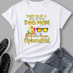 Easy Matching White Graphic Summer Women T Shirts