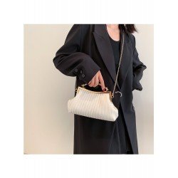 Stylish White Chain Party Shoulder Bags Stylish White Chain Party Shoulder Bags
