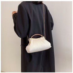 Stylish White Chain Party Shoulder Bags