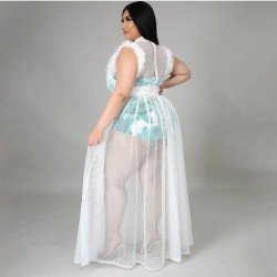  Temperament See Through Women's Dress Two-Piece Suit