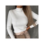  2024 Knitting Pure Color Women's Knitted Top