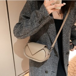  2024 PU Pure Color Shoulder Bag For Women