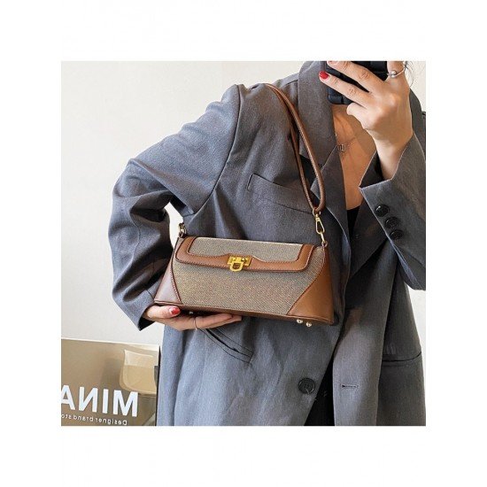  2024 Retro Style Contrast Color Women's Bag