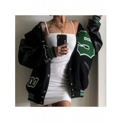 Street Wear Embroidery Patchwork Baseball Jackets  Street Wear Embroidery Patchwork Baseball Jackets