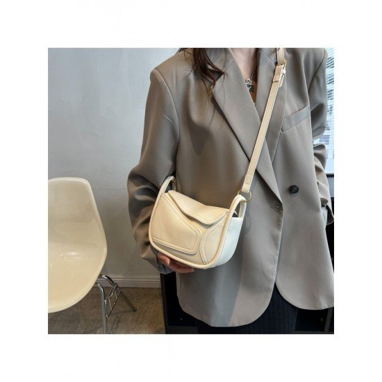  2024 PU Pure Color Shoulder Bag For Women