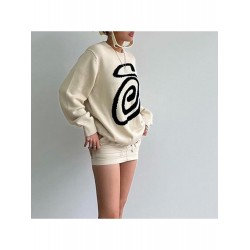 Abstract Pattern Loose Autumn Pullover Sweaters  Abstract Pattern Loose Autumn Pullover Sweaters