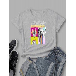 Abstract Graphic Street Wear T Shirts For Women Abstract Graphic Street Wear T Shirts For Women