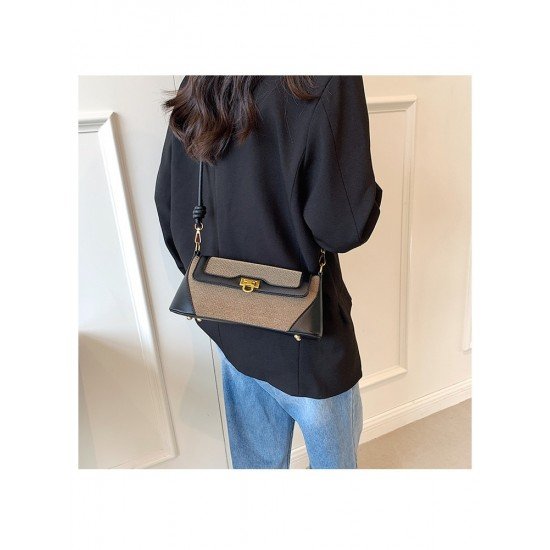  2024 Retro Style Contrast Color Women's Bag