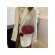  2024 Rhombus Lattice PU Pure Color Shoulder Bags